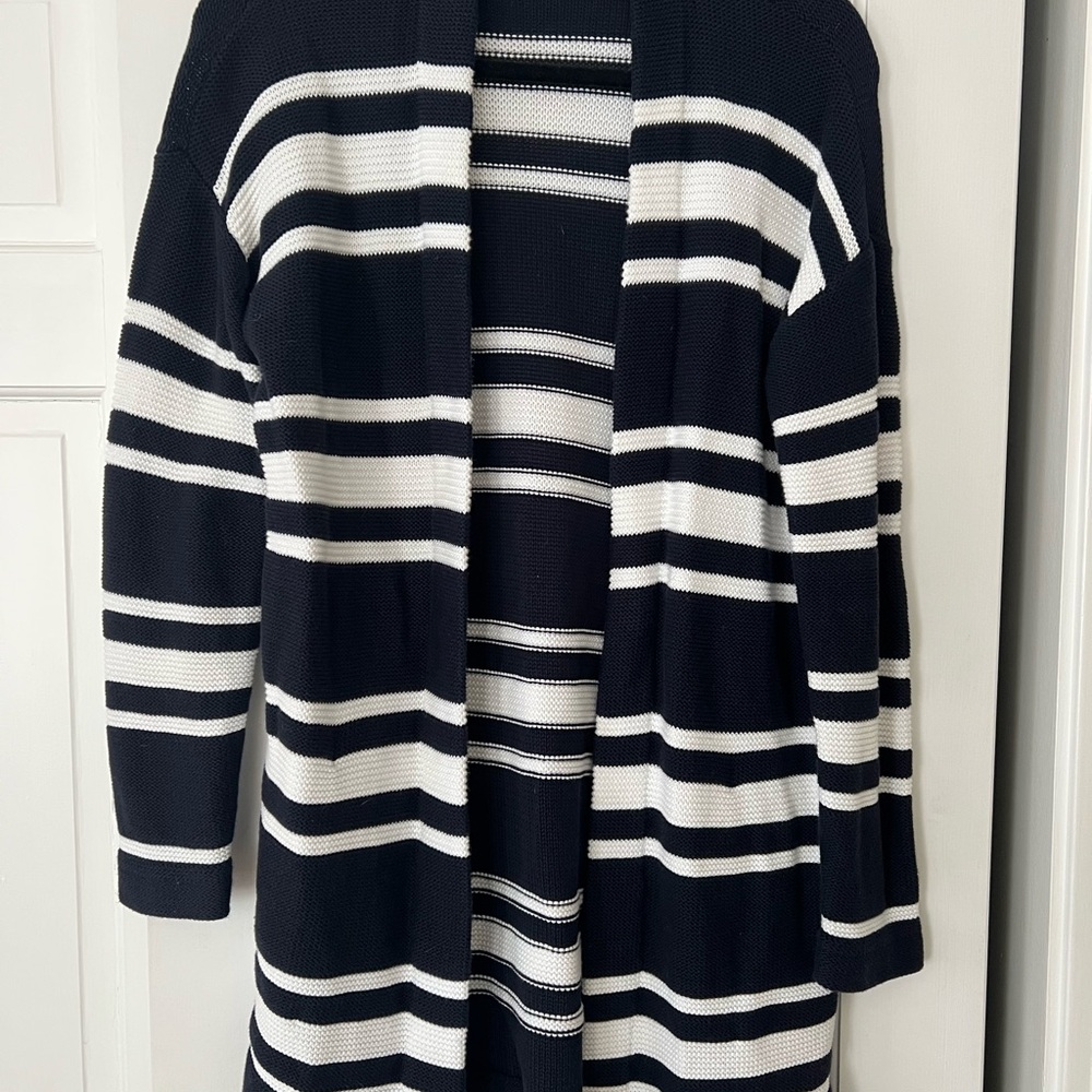 Striped Black and White Women's Sweater